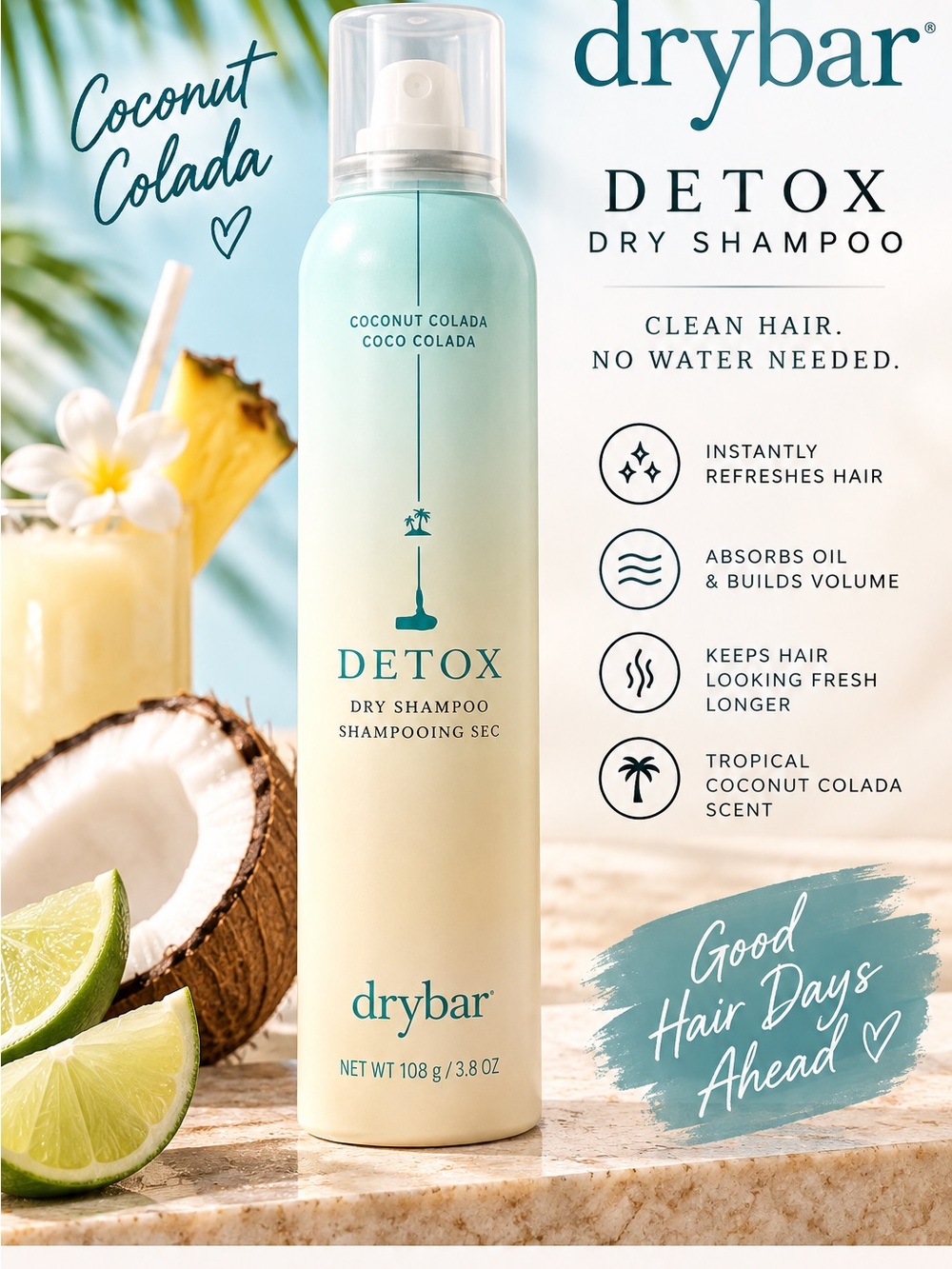 Drybar Detox Coconut Colada Dry Shampoo